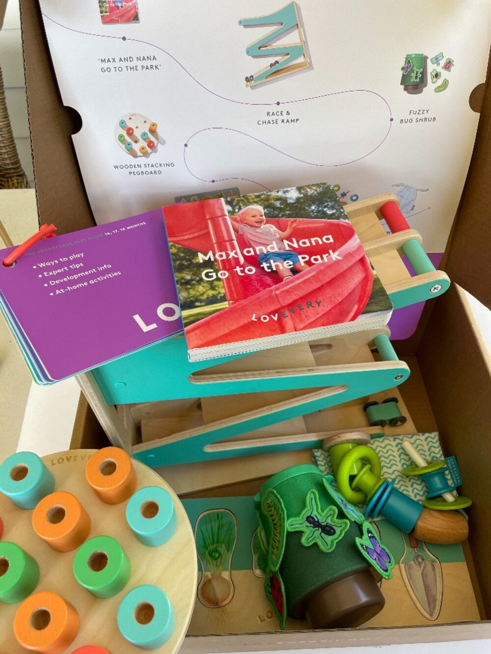 Lovevery The Adventurer Play Kit (Months 16, 17, 18+ )